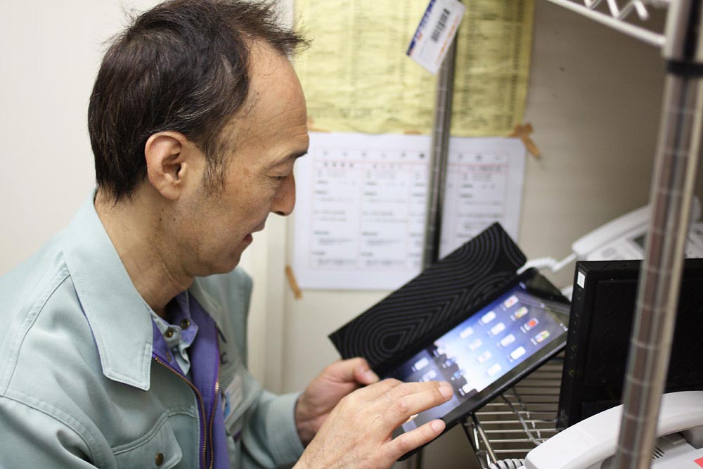 遠隔でのカメラ調整作業